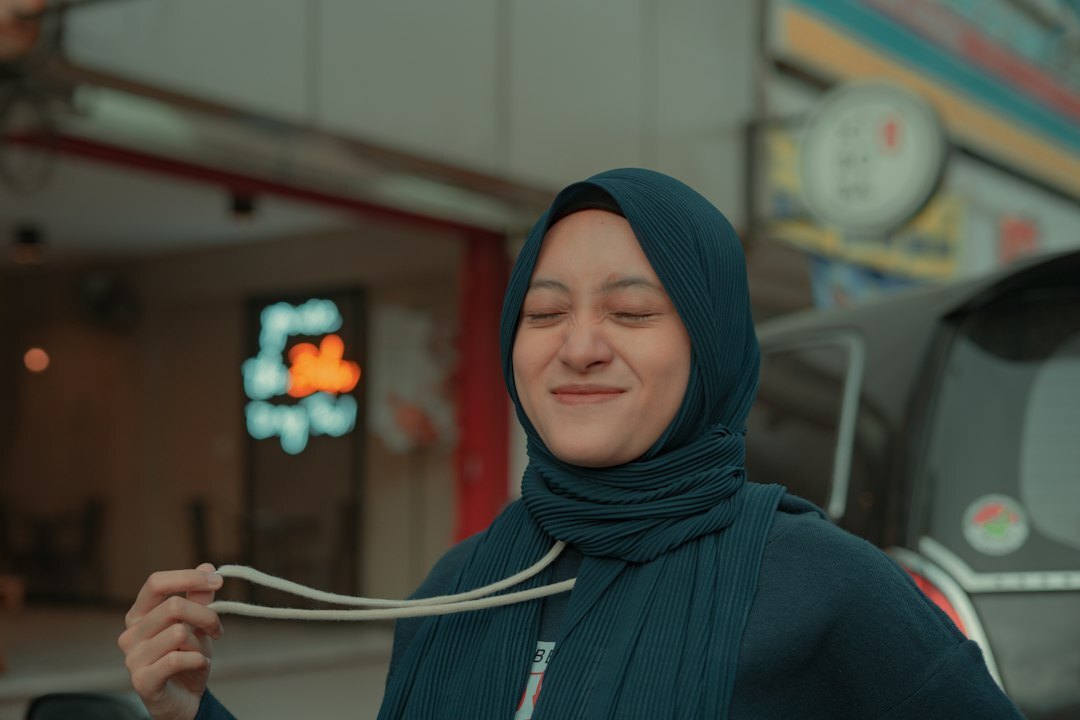 Turkish woman broadcast communication trainer smiling