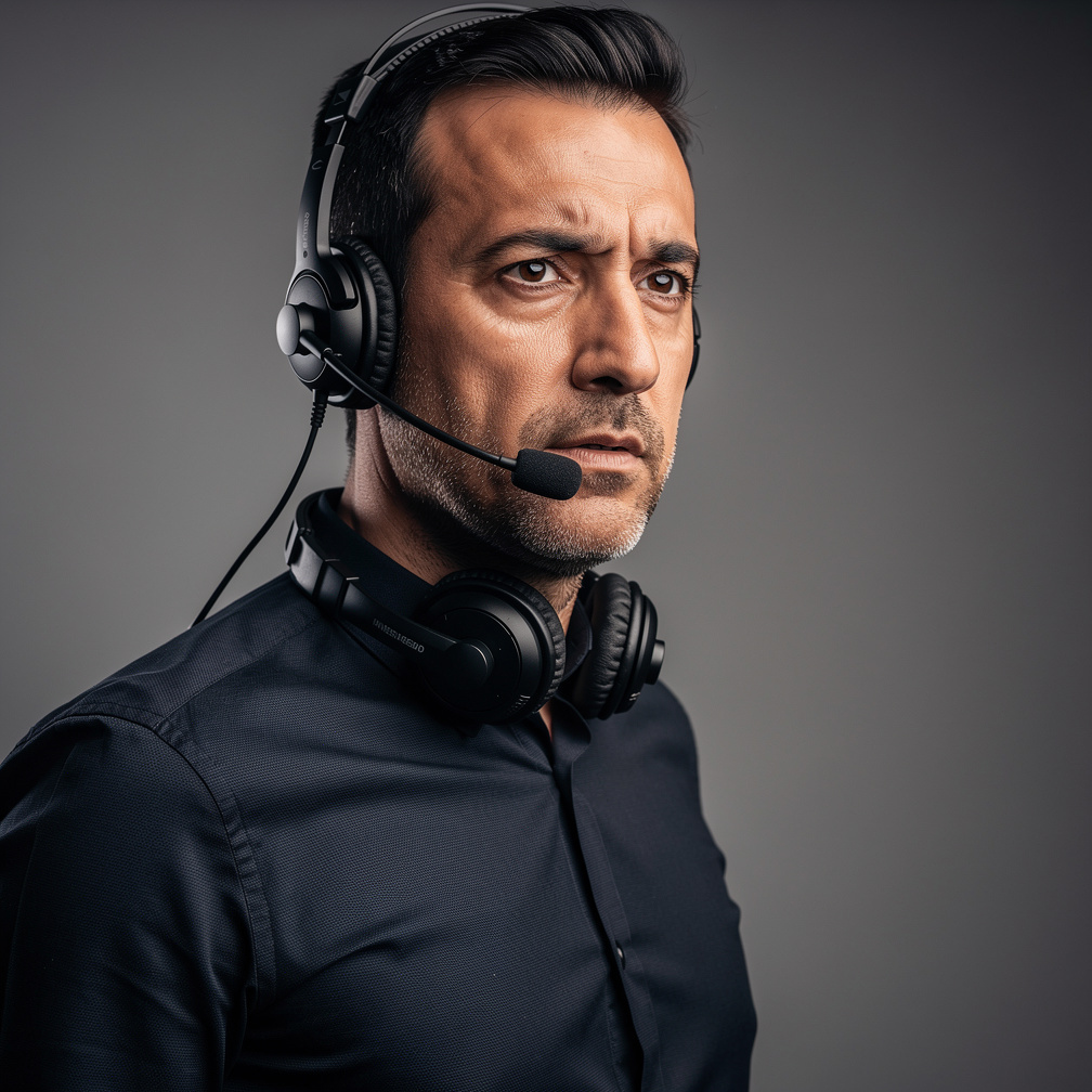 Turkish man television director portrait